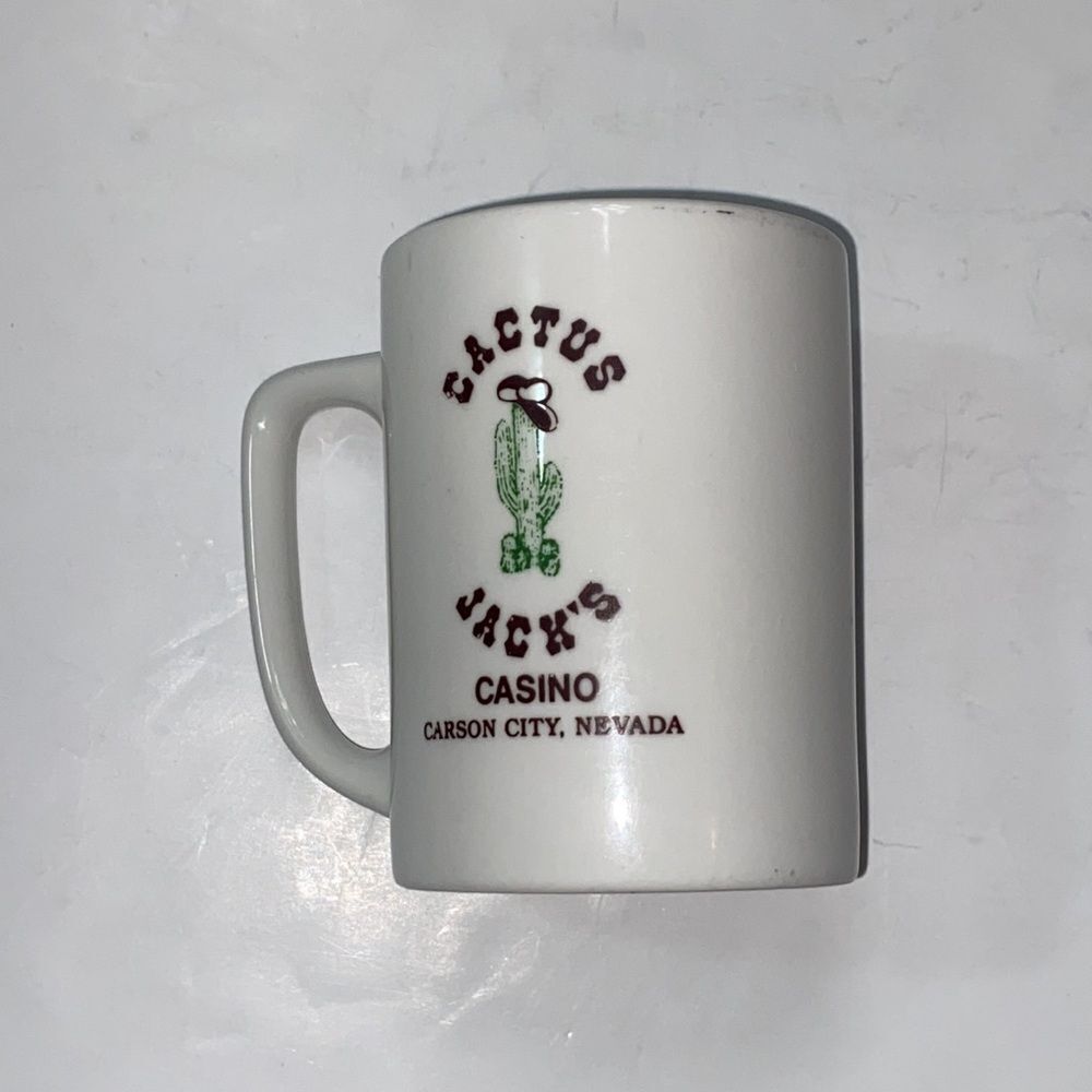 VTG Collectable Coffee & Tea Cup Mug Cactus Jack’s Casino Carson City Nevada